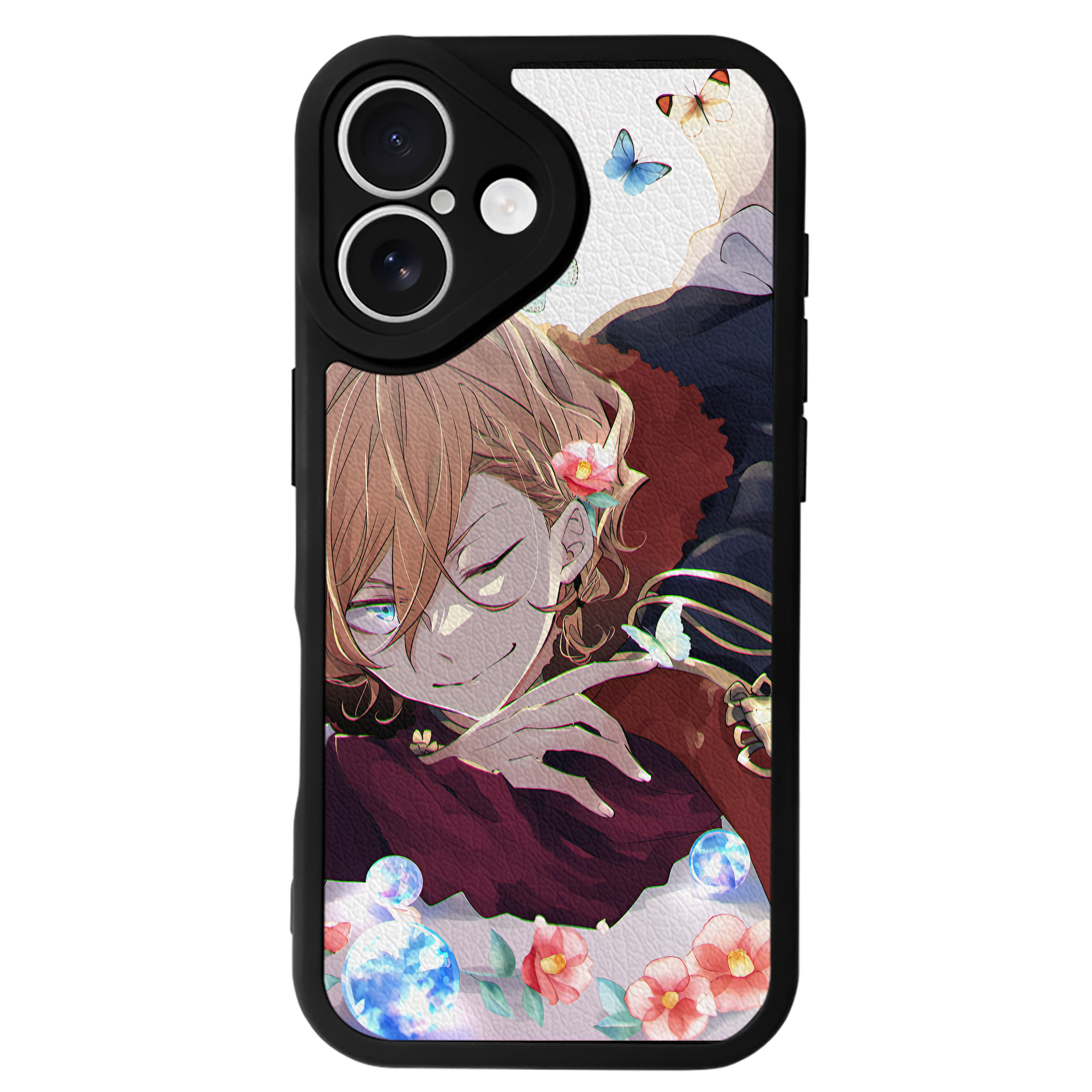 （画像用） 文豪ストレイドッグス Bungo Stray Dogs 【iPhone 16シリーズ対応】シリコンスマホケース（レザー調） 材質：シリコン
